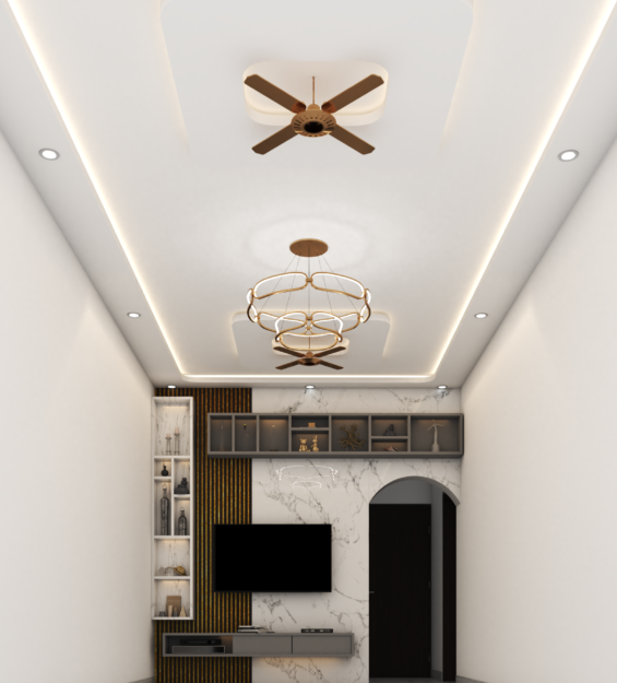 modern living room by home interior design experts in Marthandam