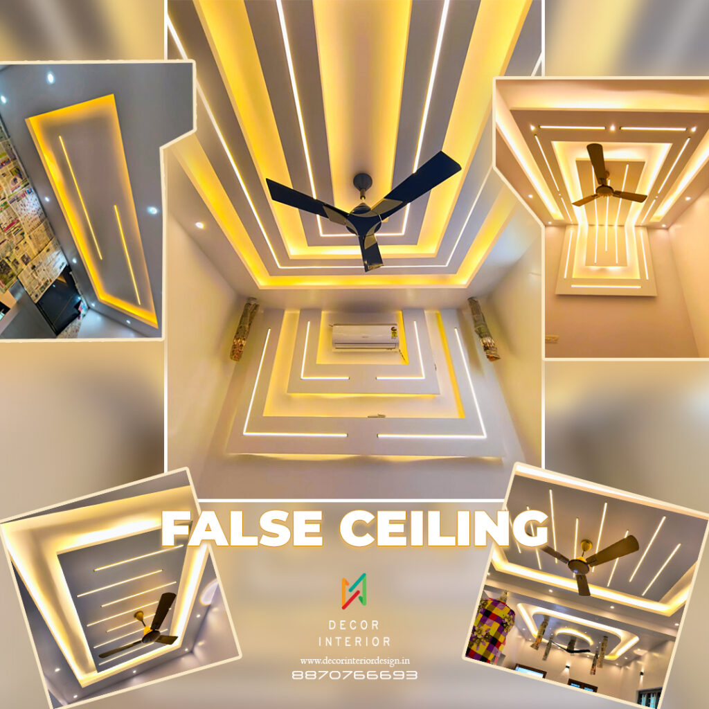 modern false ceiling design by home interior design experts in Marthandam
