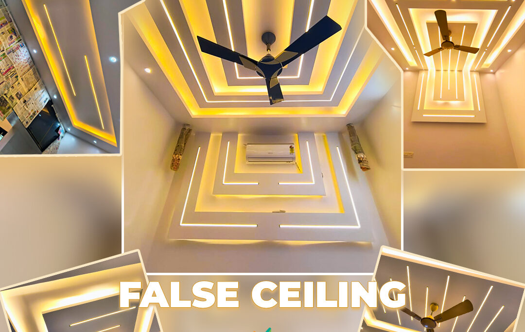 modern false ceiling design by home interior design experts in Marthandam