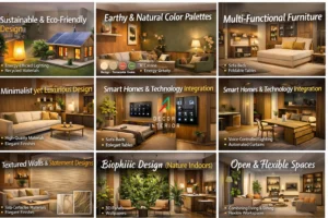 eco friendly interior design with natural materials and energy efficient lighting modern home 2026