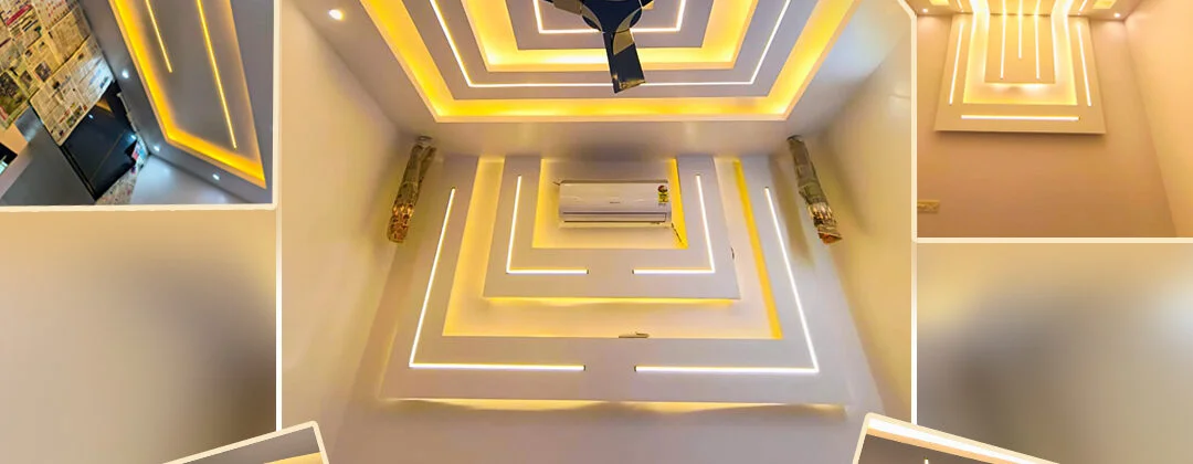modern false ceiling design by home interior design experts in Marthandam